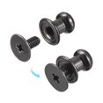thumbnail image 4 of Unique Bargains 6mm Ball Head Stud Rivets Screw Back, 50Pack Round Head Button Nipple Rivet, Metallic Black, 4 of 7
