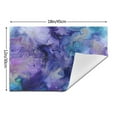thumbnail image 3 of YFYANG Washable Heat-Resistant Placemats, 70% PVC/30% Polyester, Purple Abstract Watercolor Texture Kitchen Table Mat, 12" x 18" 6 Pcs, 3 of 6