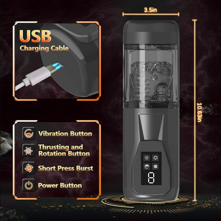 KERERO Automatic Male Masturbator with 7 Vibrating & Rotating & Thrusting & Licking,Male Masturbator Stroker for Men,3D Textured Waterproof Male Adult Toys - Walmart.com KERERO Automatic Male Masturbator with 7 Vibrating & Rotating & Thrusting & Licking,Male Masturbator Stroker for Men,3D Textured Waterproof Male Adult Toys - Walmart.com