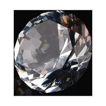BORDSTRACT 40mm Clear Crystal Cut Glass Jewelry Paperweight Wedding Home Decor Gift