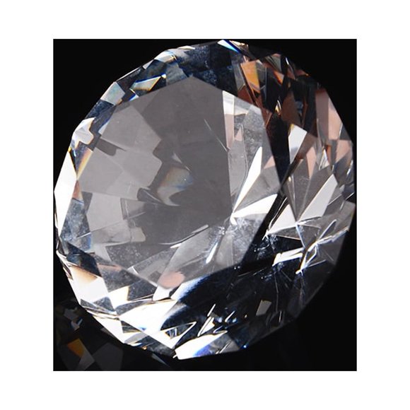 Colección de artesanías, regalos, pisapapeles de cristal transparente de 40 mm, pisapapeles de cristal, diseño revolucionario