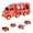 Red, variant on Toddler Car Toys for 3 4 5 Years Old Construction Transport Truck with 4 Pack Small Pull Back Construction Vehicles Friction Power Cars Christmas Birthday Gifts for Kids Boys Girls