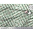 thumbnail image 2 of Soimoi Polyester Crepe Fabric Triangle & Floral Ethnic Decor Fabric Printed Yard 42 Inch Wide, 2 of 3