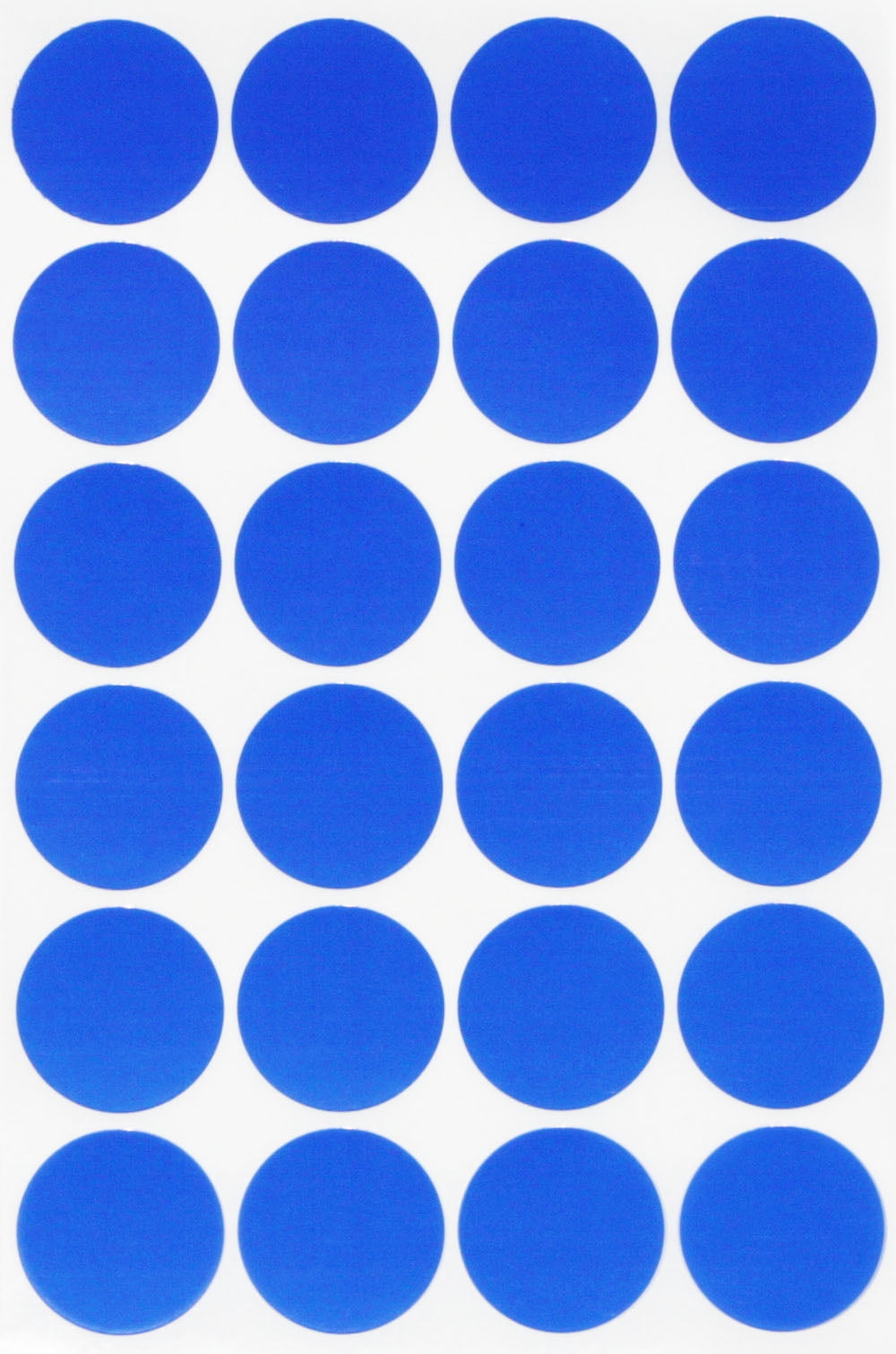 1000 COLOURED STICKERS 25MM DIA ROYAL BLUE ROUND STICKY SELF ADHESIVE LABELS 