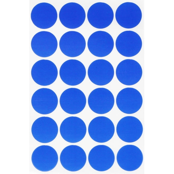 Royal Green Color Coding Labels 1 inch Round Stickers Blue 25mm - 360 Pack