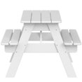 thumbnail image 5 of Little Colorado Table de Pique-Nique en Bois pour l'Extérieur Intérieur, Blanc, 5 of 5