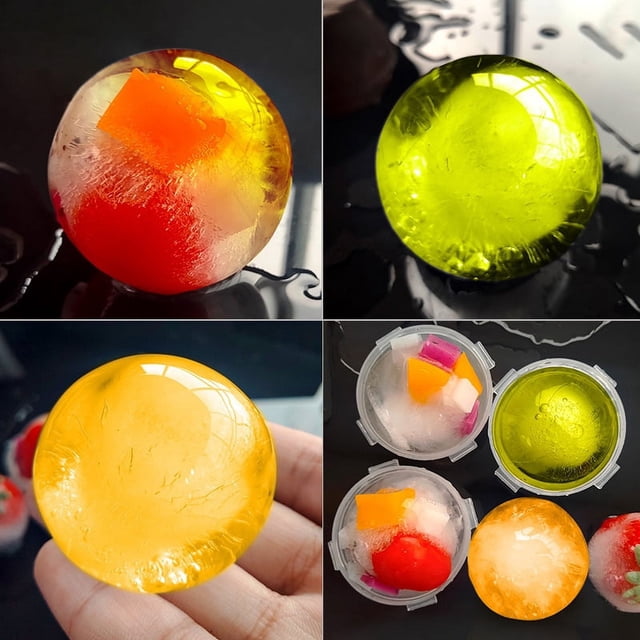 Molde creativo para hockey sobre hielo con forma de whisky, bandeja de hielo de silicona esférica, máquina para hacer cubitos de hielo redondos, bandeja de hielo con forma de bola redonda