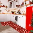 thumbnail image 6 of Lilgiuy Christmas Kitchen Rugs and Mats Set of 2, Snowflake Christmas Kitchen Decor, Xmas Trees Anti Fatigue Mats for Floor Decorations, Christmas Rug Mat Winter Decor 15.75"x23.62"+15.75"x47.24", 6 of 6