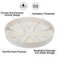 thumbnail image 4 of Unique Bargains 9 Inch Plant Saucers Tray, Durable Plastic Round Flower Pot Drip Tray, White 4Pcs, 4 of 5