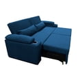 thumbnail image 2 of Sofa cama Matrimonial Plegable en Tela Malta color Marino Mobydec Element sofa cama portavasos, 2 of 3