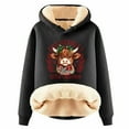 thumbnail image 2 of Highland Cow Christmas Hoodies for Women 2025 Long Sleeve Heavyweight Western Country Hooded Sweatshirt Pullover Tops, 2 of 5