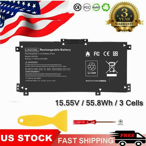 LK03XL Battery For HP ENVY X360 17-AE 17-CE 15-BP 15-BQ 916368-541 916814-855