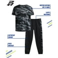 thumbnail image 6 of Pro Athlete Boys' Active Pants Set - 2 Piece Performance T-Shirt and Tricot Jogger Sweatpants - Sports Outfit for Boys (8-16), 6 of 7