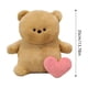 thumbnail image 3 of Oso De Peluche Oso Navideño De Poliéster Suave De 35cm Con Traje De Papá Noel, Con Grabación Oculta Y Función Parlante En Forma De Corazón, Juguete Festivo Y Decoración, Amarillo (1 Unidad) Rkxzt, 3 of 6
