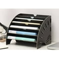 thumbnail image 1 of File Organizer, Wooden File Sorter Desk Paper Filing Storage for A4 Paper, Magazine and Document(36.5 * 28 * 28cm,Black), 1 of 5