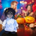 thumbnail image 6 of 13 " Horror Sound Activated Haunted Doll Halloween Decoration,Creepy Halloween Baby Doll for Halloween Decorations and Halloween Accessories, 6 of 7