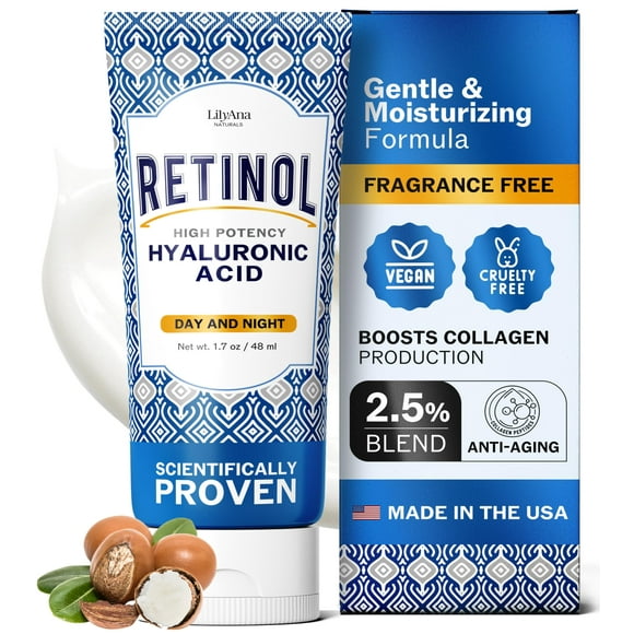 Crema facial LilyAna Naturals Retinol Antienvejecimiento 30 ml