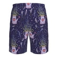 thumbnail image 6 of Kdxio Lavender Flowers Pattern Mens Casual Shorts - Drawstring Summer Beach Sports Shorts for Men, 6 of 9