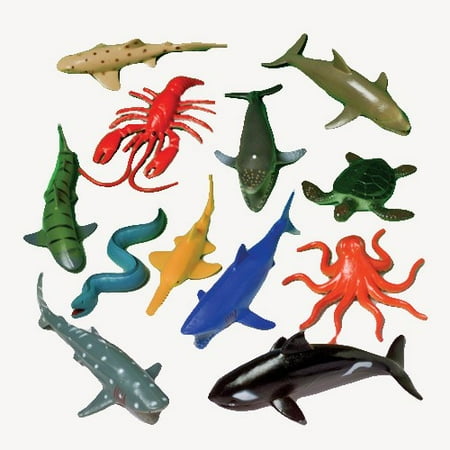 - US Toy Assorted Ocean Sea Animals Action Figure (Lot of 12)