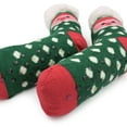 thumbnail image 5 of Extra Thick Christmas Themed Thermal Fleece-lined Knitted Plush Winter Socks, 5 of 5