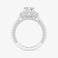 thumbnail image 2 of Ariana Jewel 1.8 Ct Emerald Cut Diamond Rings - 14K White Gold Plated Rings for Her - Engagement Wedding Diamond Jewellery for Wife - Halo Enhancer Rings for Women's - Causal Daily Wear Ring for Her, 2 of 2