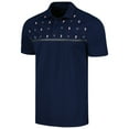 thumbnail image 2 of Men's Levelwear Navy Boston Red Sox Sector Batter Up Raglan Polo, 2 of 3