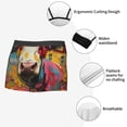 thumbnail image 6 of Daiia Yellow Daisy Cow Men's Underwear Boxer Briefs, Cotton Stretch Moisture-Wicking Underwear-Large, 6 of 9