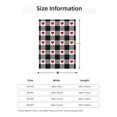 thumbnail image 5 of Sikiie Heart Black Buffalo Plaid Gingham Cozy Flannel Fleece Throw Blanket: Lightweight & Thick for All Seasons - Perfect for Women, Men, & Kids"80"x60", 5 of 6