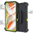 thumbnail image 7 of Fashionova for Google Pixel 9 Pro XL Case Rugged Heavy Duty Shockproof Dust/Drop Proof with Belt Clip Holster Built in Screen Protector Yellow Camo, 7 of 7