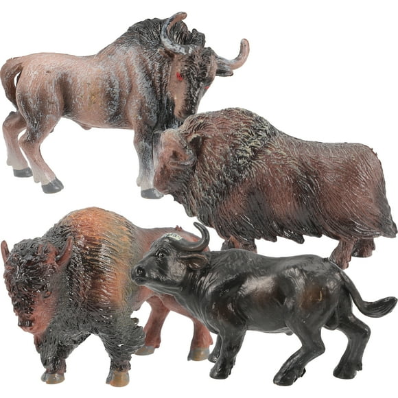 GOOHOCHY 4pcs adornos de vaca en miniatura modelos de vacas de bonsai de escritorio mini vacas figuras