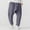 Gray, variant on Mens Hip Hop Harem Pants Drop Crotch Drawstring Beach Summer Trousers Solid Color Oversized Wide Leg Pants