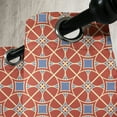 thumbnail image 4 of Ambesonne East Grommet Curtain, Curvy Lines Circles Tile, 50" x 54", Scarlet Lavender, 4 of 6
