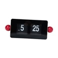thumbnail image 4 of Reloj de mesa con tapa automática, adorno de escritorio, artesanía moderna, regalo de cumpleaños, número grande Rojo negro, 4 of 9