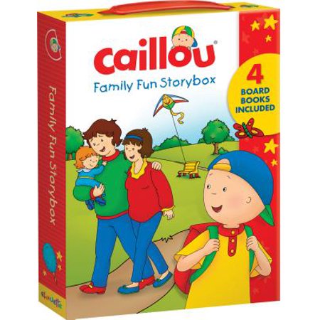 Caillou Family Fun Story Box Includes 4 Board Books - 