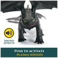 thumbnail image 4 of Dreamworks Dragons, Battle Dragons, Plasma Sounds Night Fury, 13” Action Figure, 4 of 10