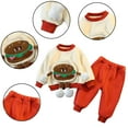 thumbnail image 7 of Godderr Toddler Baby Boys 2Pcs Fleece Sweatshirt Pants Set Fall Winter Sweatsuit Outfit Cute Long Sleeve Newborn Thick Warm Tracksuits for 5M-5Y, 7 of 7