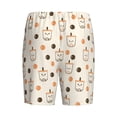 thumbnail image 7 of Daiia Milk Tea Mens Woven Stretch Pajama Short,Short Pajama Pants-Large, 7 of 7