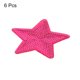 thumbnail image 3 of Parche de lentejuelas de 5 estrellas Uxcell, parches de planchar, parche de lentejuelas para reparación de ropa 90x90mm/3.54x3.54" Paquete de 6 (Rojo Rosa), 3 of 7