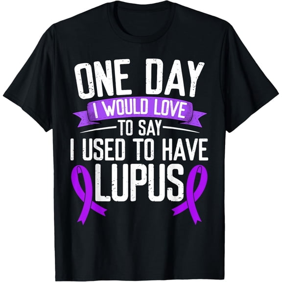 Premium Comfort - Lupus Awareness Month Purple Ribbon I Used to have Lupus T-Shirt