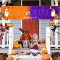 thumbnail image 5 of Halloween Gender Reveal Banner Booy Or Ghoul - Halloween Fence Banner Orange Purple Unique Design Halloween Yard Banner, Fall Gender Reveal Decorations Baby Shower Gender Reveal Party Decor, 5 of 7