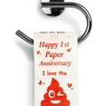 thumbnail image 2 of Happy Anniversary Toilet Paper Roll Funny 1st Anniversary for Men and Women Valentines Funny Novelty Wedding or Dating One Year Present for Him or Her Party Decorations Supplies, 2 of 5