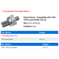 thumbnail image 2 of Knock Sensor - Compatible with 1994 - 1999 ES300 3.0L V6 1995 1996 1997 1998, 2 of 2