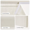 thumbnail image 4 of NICETOWN Linen French Door Curtain No Drill Roman Shades, Ivory Solid Cordless Light Filtering Blinds for Porch Glass Door, 26"x40", 1Pc, 4 of 8