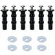 thumbnail image 1 of 6 tornillos universales para bisagra de tapa de inodoro, sujetadores de goma expandibles para orificios ciegos, tuercas de fijación superior, tornillos de montaje superior, bisagras para asiento de inodoro, 3 pares Sailing  Electrónica, 1 of 5