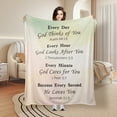 thumbnail image 2 of Cross Fleece Blanket For Friends Couples Holiday Gift Religious Faith Inspired Sofa Bed Travel Camping Polyester Throw Shipped From USA Soft Warm Comfortable Flannel Blanket Gift, 2 of 8