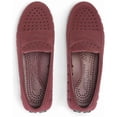 thumbnail image 3 of Floafers Women's Posh Driver Faux Suede, Burgundy Vegan Suede, 7, Medium, 3 of 5