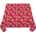 thumbnail image 5 of Square Tablecloth 52 x 52 Inch, Vintage Abstract Pastel Square Table Cloth Comfortable Table Top Cover Outdoor Tablecloth for Dining Table, Buffet Parties and Camping, 5 of 8