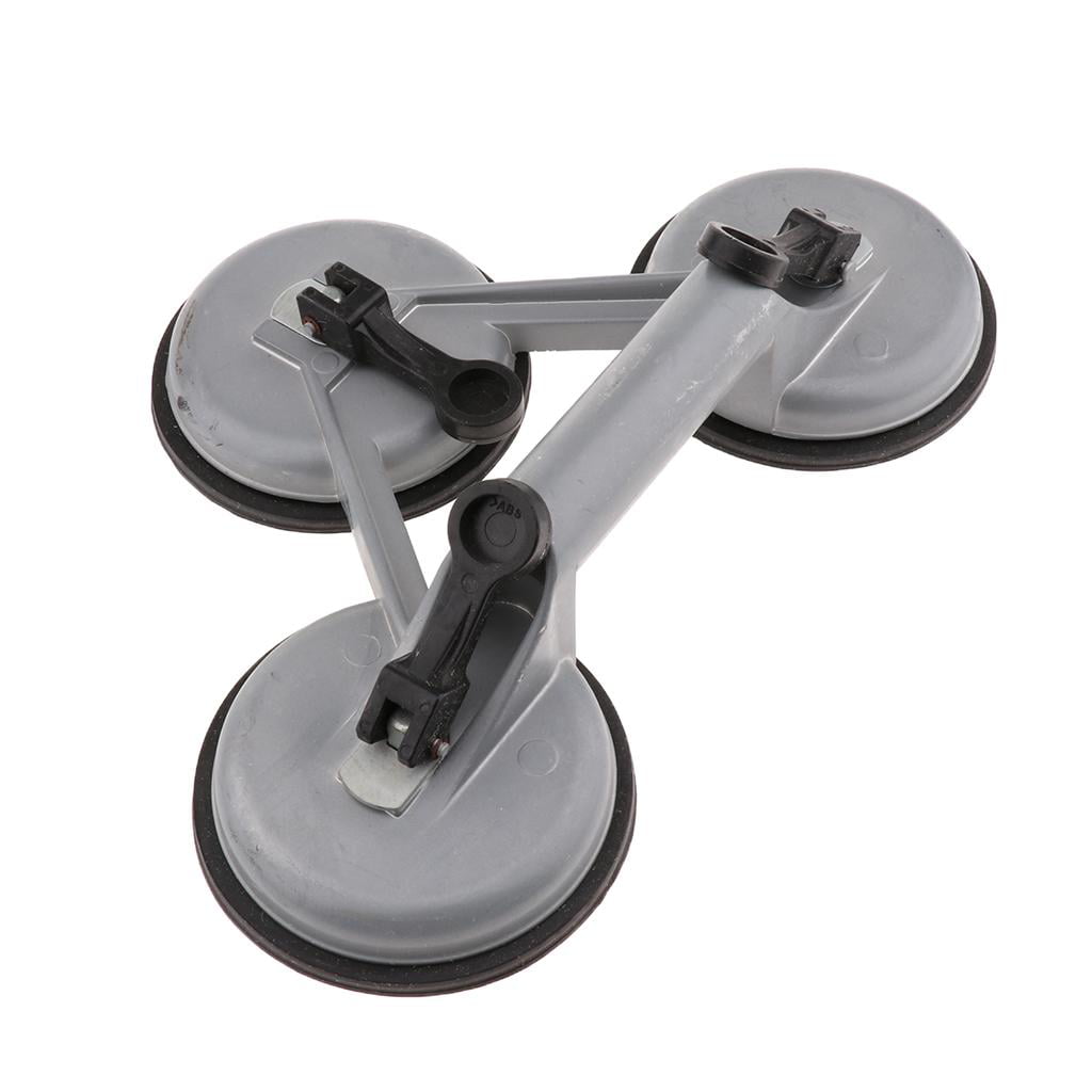 New 309lb Capacity Triple Suction Cup Dent Puller Glass Lifter 4.8" Vacuum Pad 
