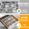 thumbnail image 2 of SpaceAid Spice Drawer Organizer with 32 Spice Jars, 4-Tier, 15" W x 17.5" D, Black, 2 of 6