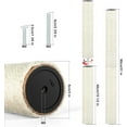 thumbnail image 2 of Cat Scratching Post Replacement, 4 Pack 15.7in Sisal Pole Cat Tree Replacement Post with Screws, Scratcher for Indoor Kitten Tree Tower Spare Repair & Rebuild, Christmas Cat Gift, 2 of 6